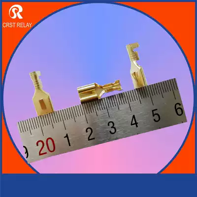 6 3mm cold pressed copper female plug spring plug wire terminal terminal terminal wiring ear car rocker switch