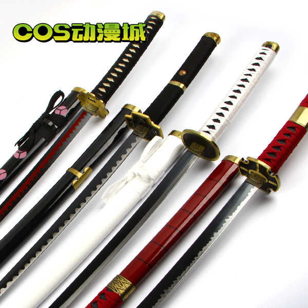 海賊船王索隆黑刀秋水和道一文字三代鬼徹雪走cos動漫道具未開刃