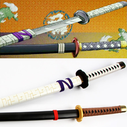 Inuyasha cos knife iron broken tooth killing pill burst tooth natural tooth cos animation performance wooden knife weapon props