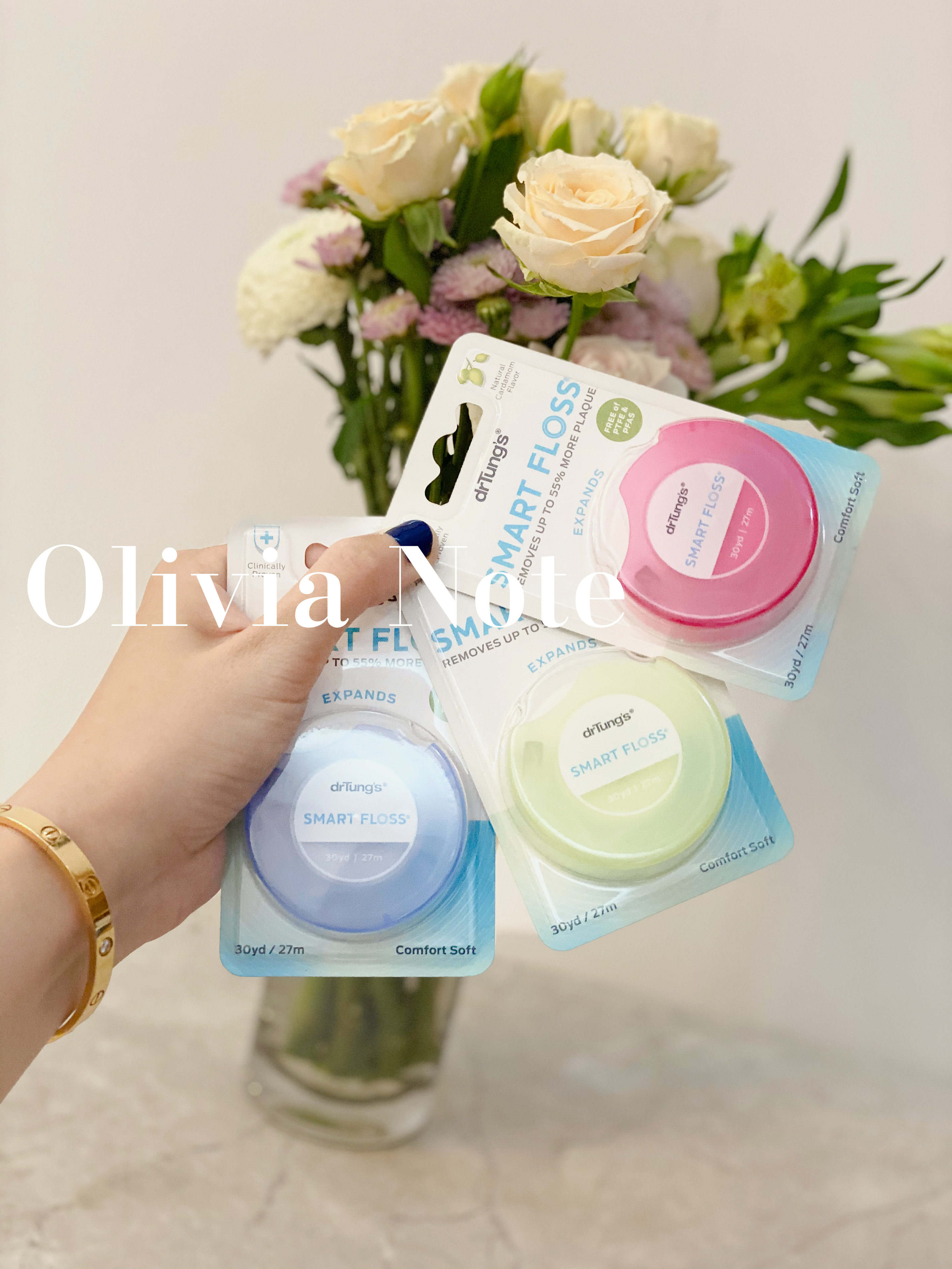 Spot self-use Dr Tungs natural plant dental floss bees wax cardamom flavor 30yd27m