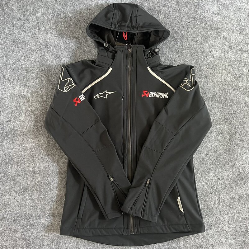 A-Star Akrapovic Soft-Shell Scorpio Collaboration Jacket Motorcycle Riding Jacket Windproof Waterproof Casual Jacket