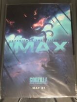 Spot Premiere IMAX movie Poster Godzilla 2 King of Monsters with Unbounded Hero Card