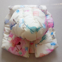 Autumn and winter rose hooded cotton vest 1-7 years old princess thick warm vest jacket girl hand plug cotton horse clip