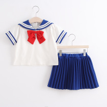 1-8 years old girl pleated skirt suit Boys two-piece set Kindergarten school uniform Festival celebration performance suit suit