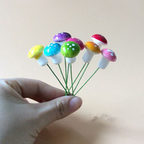 Small Number Foam Mushrooms Colorful Small Mushroom Micro Landscape Potted Bonsai Accessories Bakecake Festival Dress