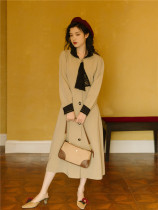 2020 Autumn New Real shot hipster tie dress