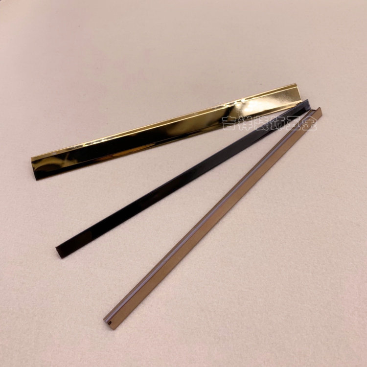 Stainless steel T-type strip seal edge closing strip tile background wall pressing strip furniture trim strip metal strip metal strip edge strip