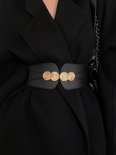 Brown Genuine Leather Women's Coat Belt, Decorative Accessory for Trench Coats and Dresses, Autumn and Winter High-End Waist Belt, 2025 New Model