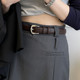 High-End Genuine Leather Women's Belt, 2025 New Fashion Versatile Casual Pants Black Leather Belt