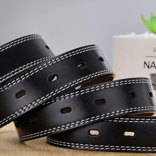 White Genuine Leather Jeans Belt for Women, 2025 New Style, Unique and Fashionable, Suitable for Suits, Wide Belt, Decorative Belt for Women