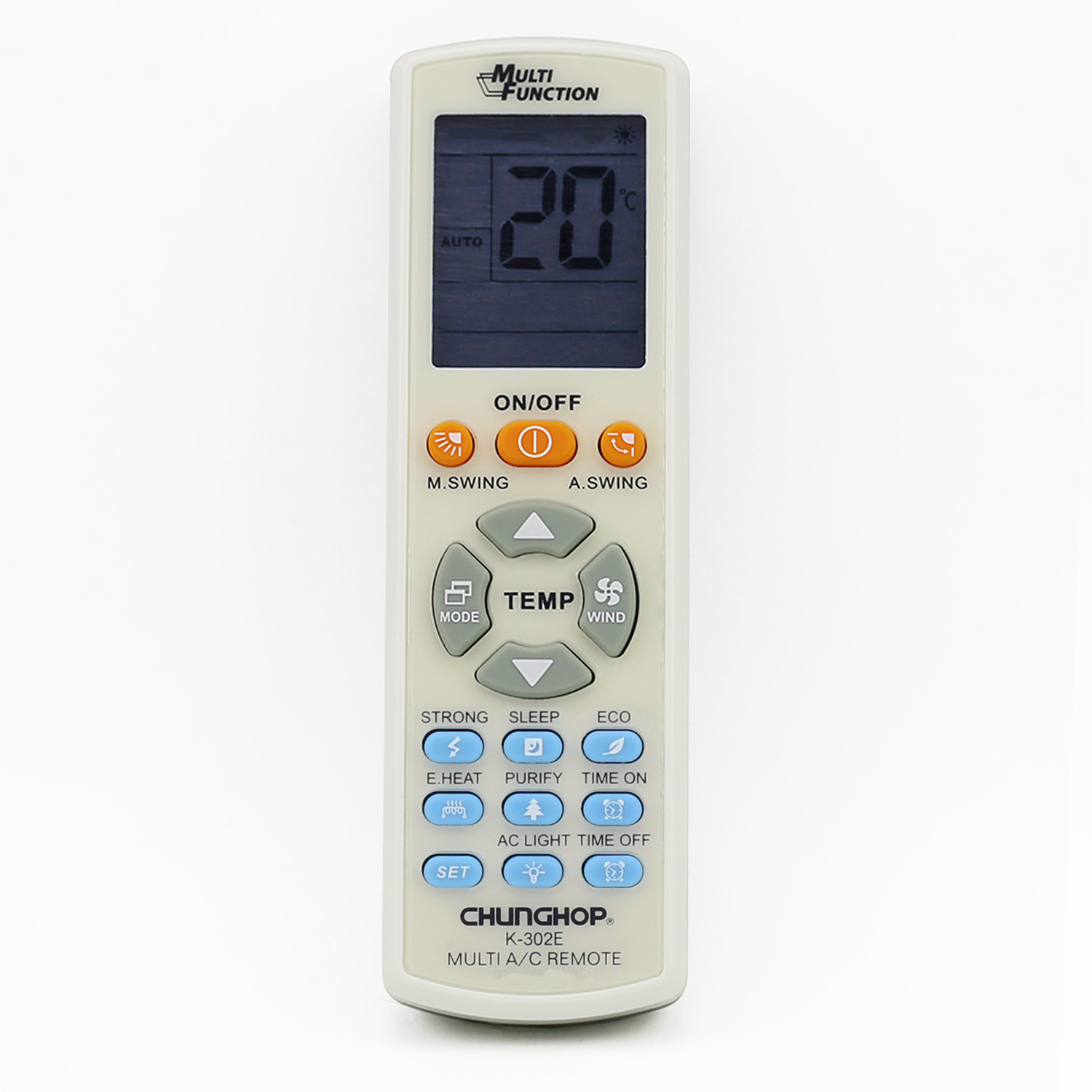 Brand new original assembled cards for perfect air conditioning universal universal remote control CHUNGHOP K-302E