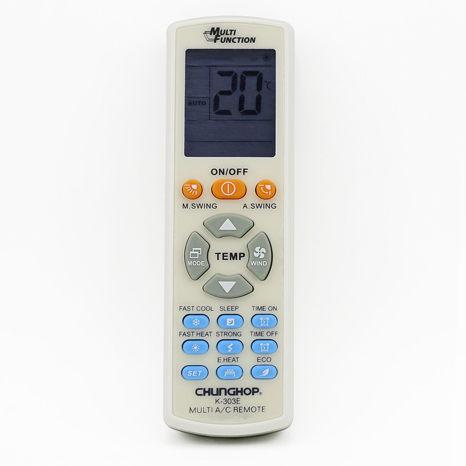 Suitable for the sea letter Air conditioning Universal Remote Control Brand New Original Dress BRAND CHUNGHOP K-303E Universal