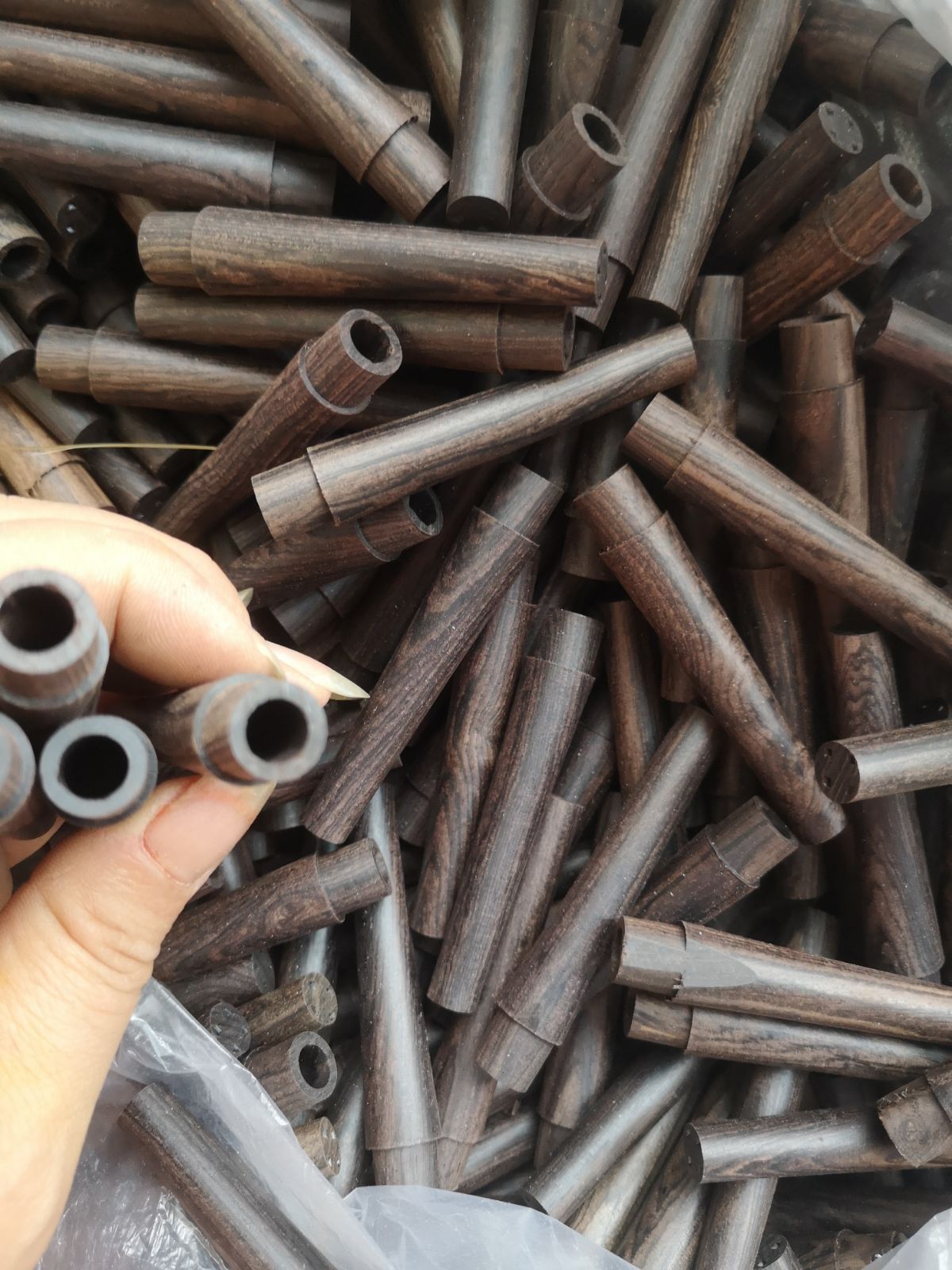 Repair sheng tool accessories, ebony sheng foot, with middle hole shipping, shipping from 10 pieces,