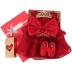Mùa xuân cho bé sơ sinh hộp quà tặng cao cấp cho bé công chúa váy bé gái váy cotton trăng tròn 100 ngày tuổi - Bộ quà tặng em bé