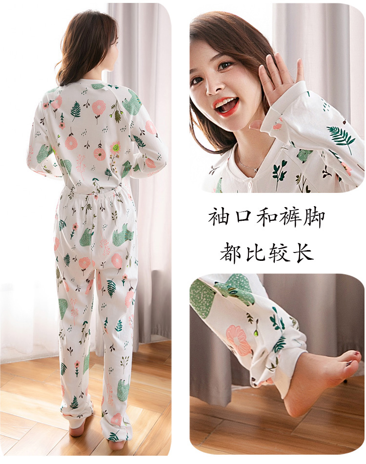 Bộ đồ ngủ cotton một mảnh nguyên chất cho trẻ em người lớn và trẻ em không mũ chống người lớn chống mát cho bé trai lớn trẻ em cotton mùa thu quần áo trẻ em giá rẻ