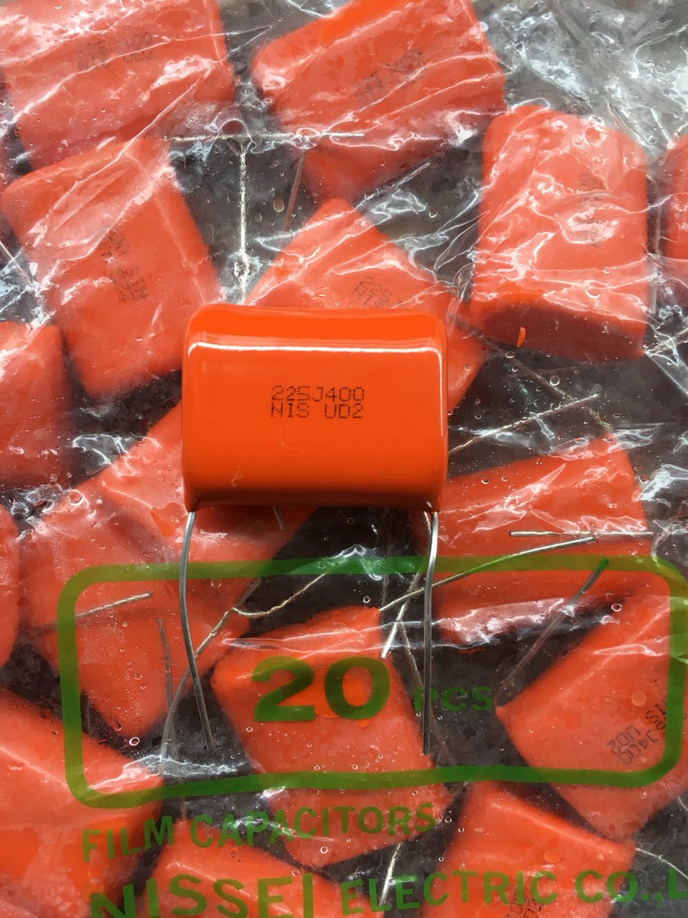 Nissei CBB capacitor 225K 400V P27 5MMNISSEI 225K 2 2uF 400V 27 5MM