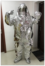 1000 degree fire protection clothing aluminum foil heat insulation clothing 1000-1500 degree entry fire protection clothing