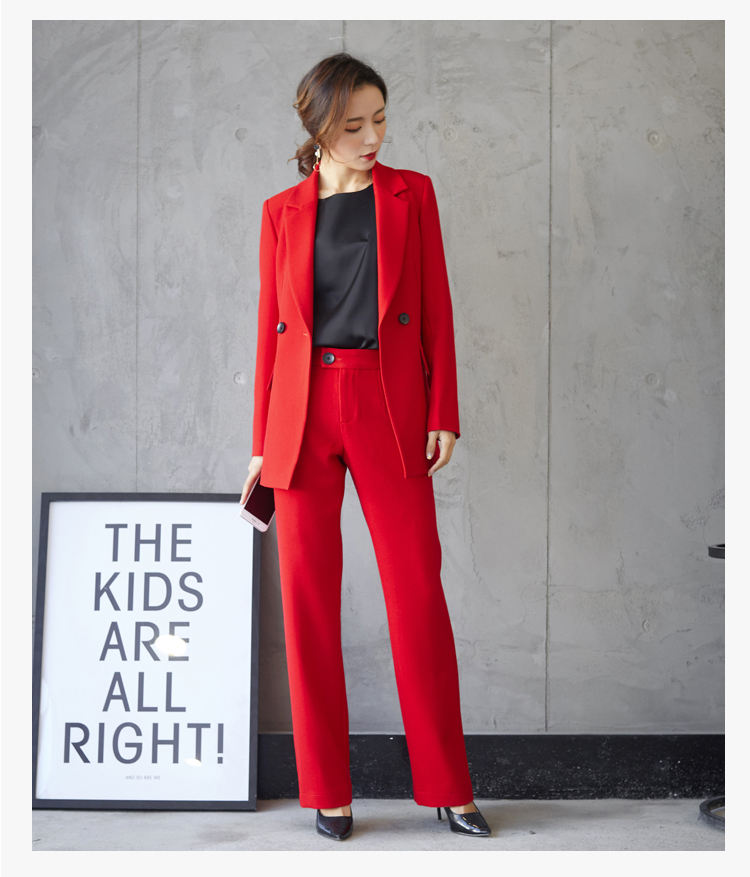 Bộ đồ vest mùa xuân hè 2018 mới phù hợp với phong cách thời trang giản dị của Hàn Quốc đầm dài qua gối cho tuổi trung niên
