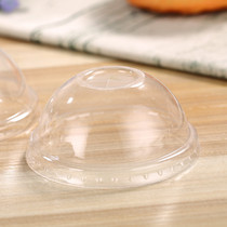 Arch type ball type 90 caliber disposable milk tea cup thickened semicircular lid Milk tea cup lid Juice beverage packaging lid