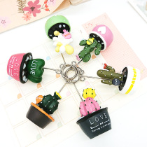 Creative cute succulent bonsai message clip photo holder business card clip photo clip photo clip photo clip Post table small ornaments