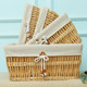 Storage basket rattan storage basket willow basket desktop storage basket snack basket finishing basket sundry box weaving fabric