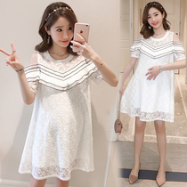 Pregnant women dress spring suit big month summer fairy Super fairy late pregnancy foreign pregnant women summer skirt