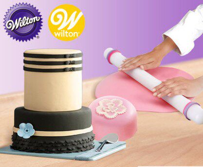 Wilton U.S. imports Whirlton fondant non-stick rolling pin rolling pin pizza baking tool 9 inches