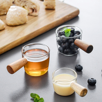 Chabatree the same Japanese cute mini glass seasoning Cup coffee small milk cup baking food supplement Cup