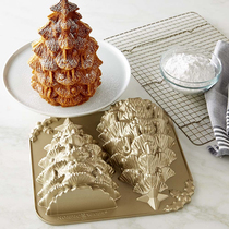 American Nordic Ware 3D Christmas tree cake baking tray heirloom series send demoulding oil