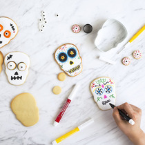 American Whiton Wilton skull biscuit mold 2 sets of icing biscuit mold turning candy mold Halloween