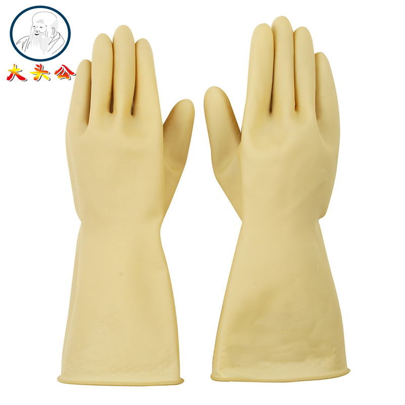 Industrial grade cleaning thickened beef tendon gloves thick acid and alkali resistant gloves chemical cleaning special gloves for labor protection and cleaning