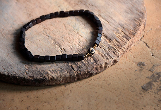 Thiết kế ban đầu handmade ebony bracelet Nhật Bản và Hàn Quốc cá tính vài retro nam giới và phụ nữ jewelry gió quốc gia vòng đeo tay