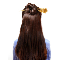 Boxwood carving handicrafts retro headwear Chinese style log ancient style hair hairpin hairpin hairpin dressing accessories