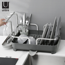 Dish storage rack Canada umbra kitchen bowl plate drain rack large capacity multi-function bowl chopsticks storage rack