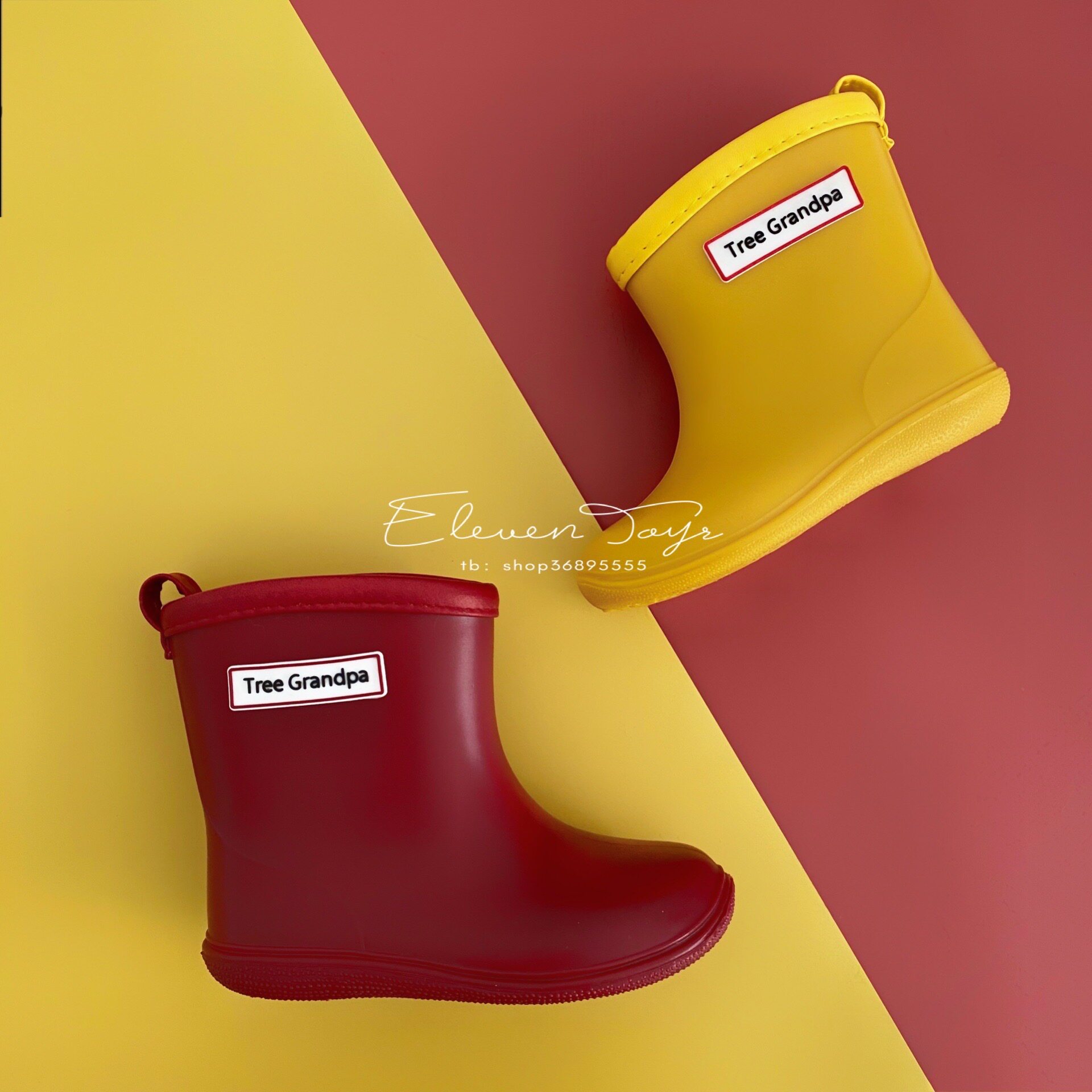 Outlet Japan Multicolored Children Cute Rain Shoes Rain Boots Water Shoes Male And Female Child Children Students Yellow Water Shoes Cute