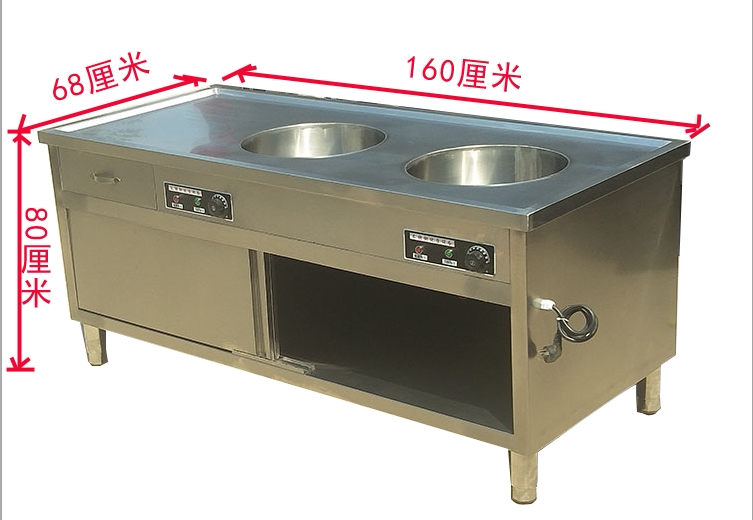 Commercial stainless steel breakfast insulation table fast food car electric heating bun steamed bread milk wake-up noodles custom-made