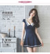 New fat mm sexy and fashionable navy style style v-neck v-sleeved short-waist high-leg long-leg commuting OL style a-line dress