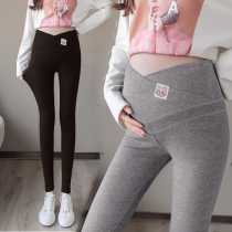 Pregnant women leggings spring and autumn thin low waist wear belly pants tide hot mom foreign style fashion thin trousers