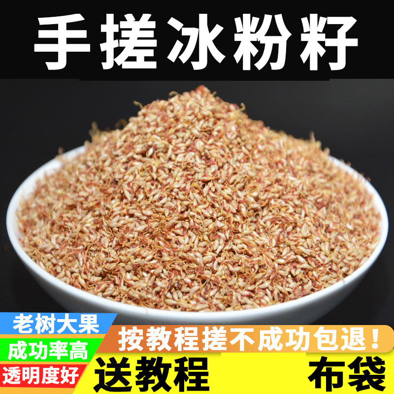 Guizhou Terrific cold pink seed hand rubbed ice powder seed without lime ice powder Love jade seed Papaya Seed Cool Snack 260g