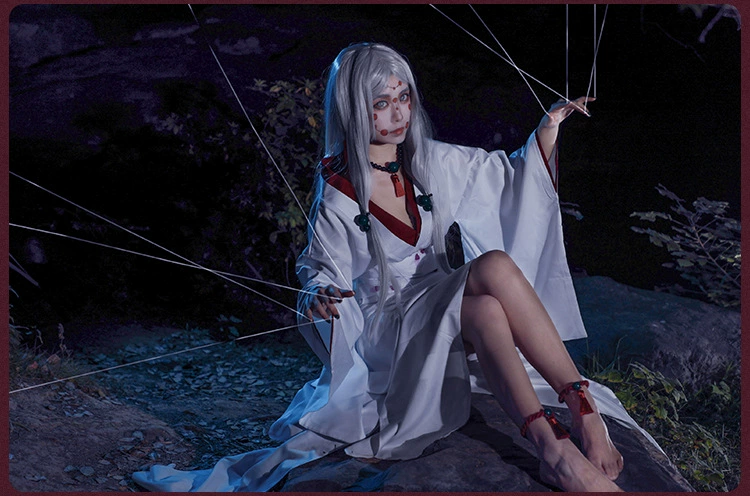 kimetsu no yaiba zenitsu cosplay Demon Slayer cos nhện mệt mỏi COS nhện mẹ COS trang phục nhện em gái trang phục hóa trang tóc giả quần áo cosplay kanao