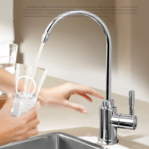 All copper kitchen water purifier faucet pure faucet direct drinking water faucet single cold stainless steel water dispenser faucet