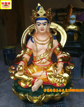 Yellow Wealth God Factory Direct Resin Buddha Statue FRP 90cm Tantric Buddha Statue Golden Body Yellow Wealth God of Wealth
