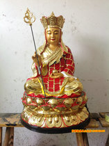 Sitting lotus land Tibetan King 90cm factory direct sales resin Buddha statue cassock King King Bodhisattva Buddha hall offering ornaments