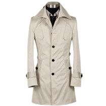 Youth windbreaker mens long spring and autumn coat autumn junior high school students Korean trend autumn coat