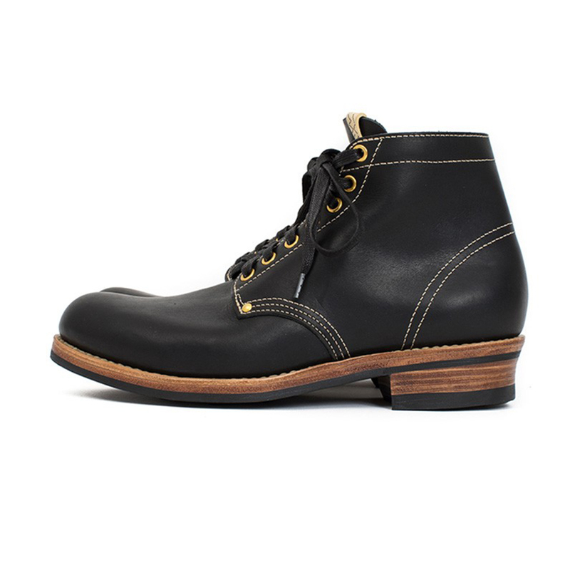 Visvim Uncle Gui Brigadier New Handmade Goodyear Versatile Height-Increasing Retro Wear-Resistant Men's Boots