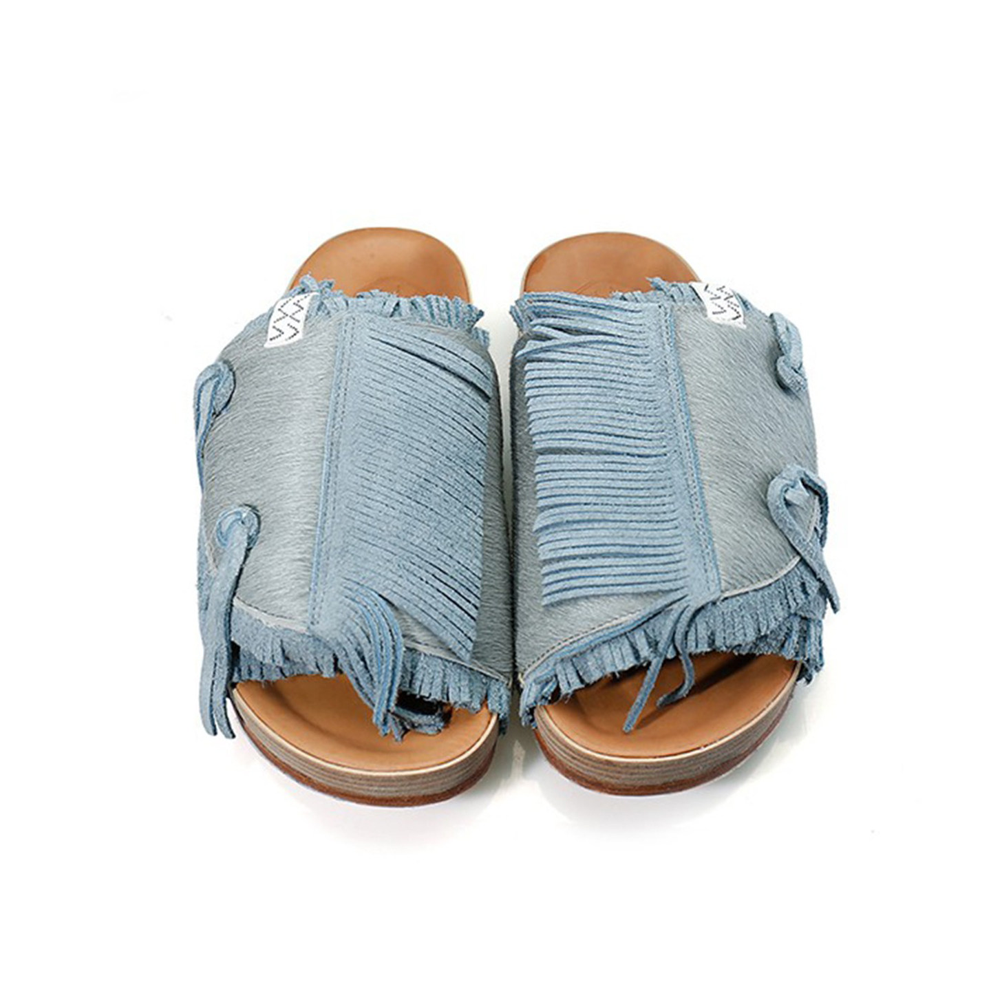 visvim Uncle Gui24SS：厚底马毛拼接，潮流情侣鞋新宠！-一字拖-淘宝好物网