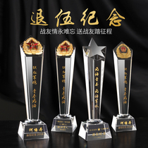 Creative custom veterans souvenirs send troops military veterans comrades and brothers party souvenir gift