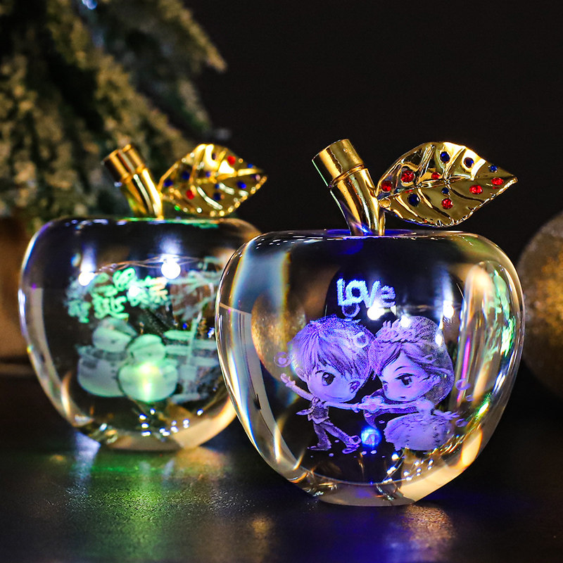 Christmas Christmas Christmas Eve Crystal Apple Ideas send girls boyfriend Children's girlfriends Delicate Packaging Gift Boxes