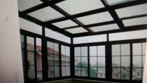 Chengdu aluminum alloy sun room steel frame sun room color steel seal Villa Terrace Roof sun room