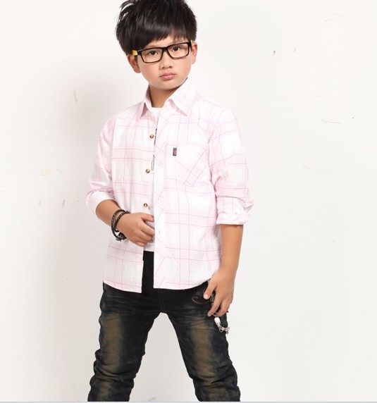 Chemise garcon à manche longue en coton - Ref 2078296 Image 10